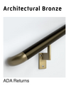 handrail; architectural bronze; ADA returns