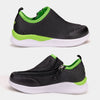 Kid's Friendly Force Black & Lime Green Shoe