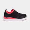 Kid's Friendly Force Black Shimmer & Shocking Pink Shoe