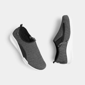 Men's Friendly Flex Charcoal Fabric Shoe