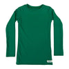 Long Sleeve Plain And Simple Kozie Compression Shirt; forest green