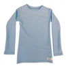 Long Sleeve Plain And Simple Kozie Compression Shirt; sky blue