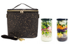 Two Meals and a Bag! Black Paper - Gold Splatter Lunch Poche