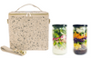 Two Meals and a Bag! Linen - Splatter Lunch Poche