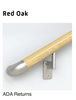 handrail; red oak; ADA returns