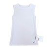 Simply Sleeveless Sensory Compression Shirt in white
