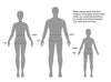 Solid Stretch Waistband Classic body measurement diagram