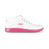 Women's Medimoto Mid-Top White & Pink Leather Shoe