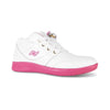 Women's Medimoto Mid-Top White & Pink Leather Shoe