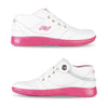 Women's Medimoto Mid-Top White & Pink Leather Shoe