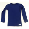 Long Sleeve Plain And Simple Kozie Compression Shirt; navy